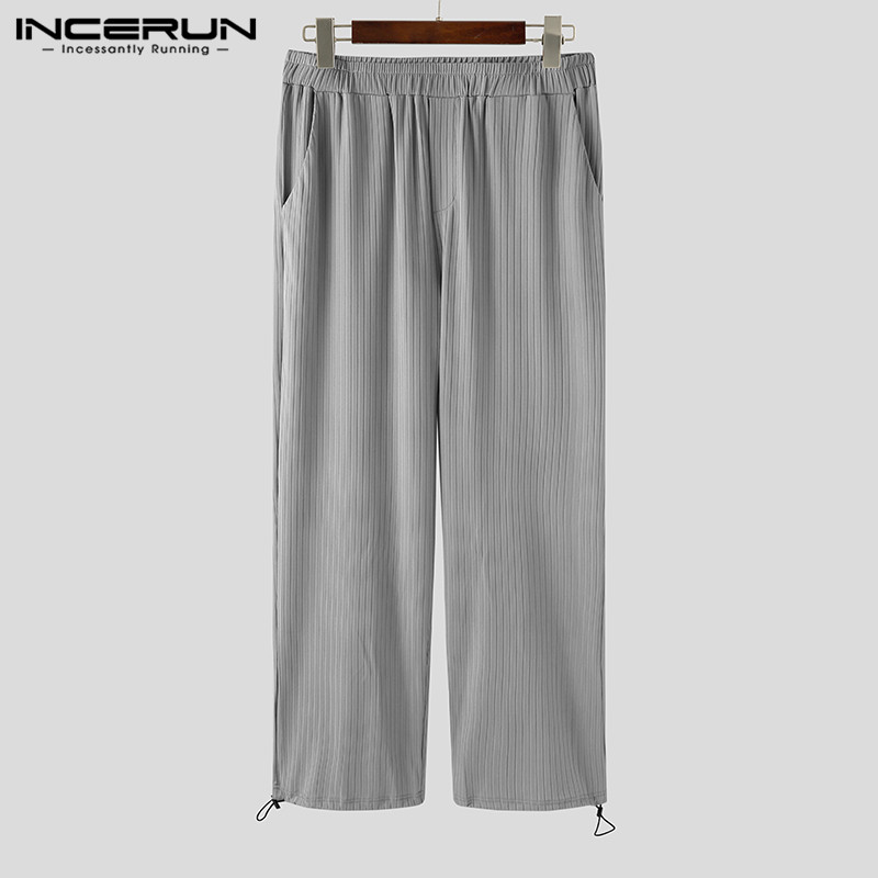 Quần Dài INCERUN Lưng Thun Phong Cách Hàn Quốc Thời Trang Năng Động Cho Nam