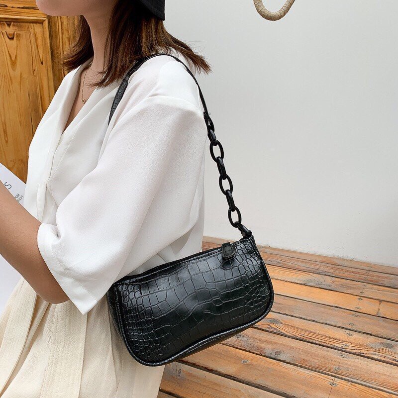 Túi Xách NữTặng QuàTúi Đeo Chéo Da PU cao cấp kẹp nách có vân điệu đà mềm mại xinh xắn MÃ 3803