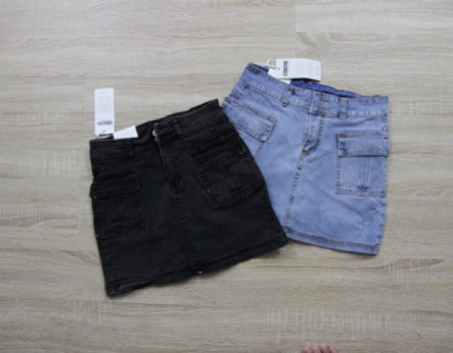 CHÂN VÁY BÒ CHỮ A TÚI HỘP MÀU XANH ĐEN MÃ 94 - 99 | BigBuy360 - bigbuy360.vn