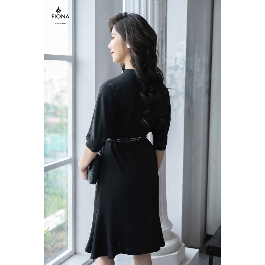 Đầm Cotton Nữ FIONA, Đầm Đuôi Cá Thiết Kế Kèm Đai Eo Mã F420862