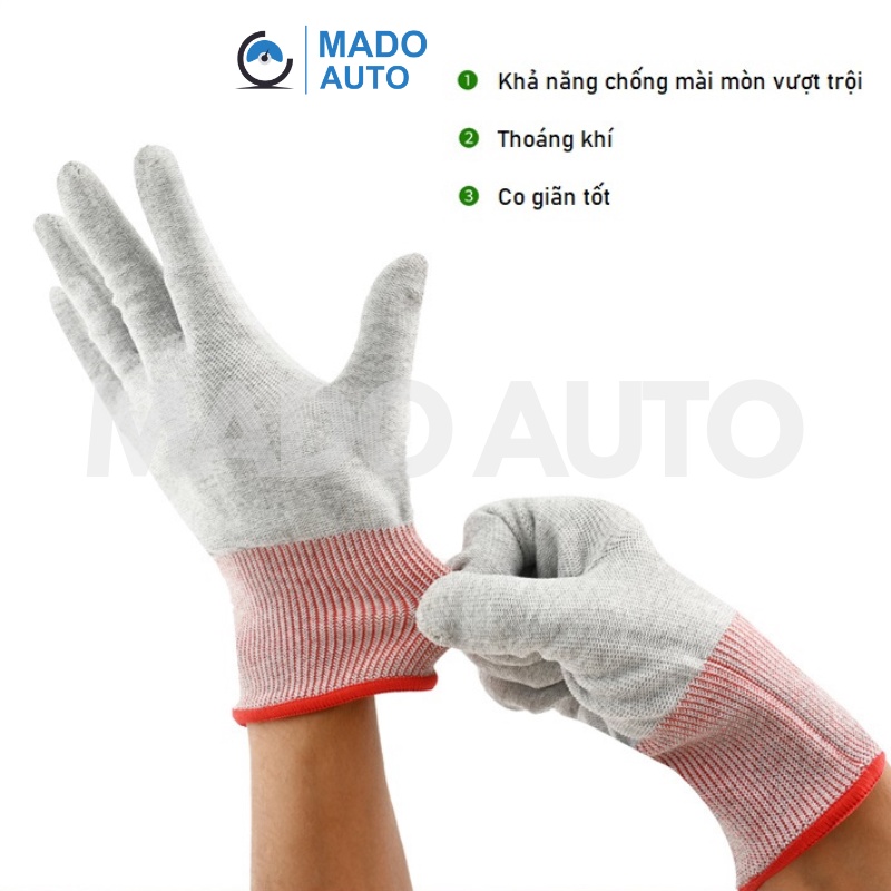 Găng tay dán Film cách nhiệt, làm Decal ô tô, chống tĩnh điện MADO AUTO FT61