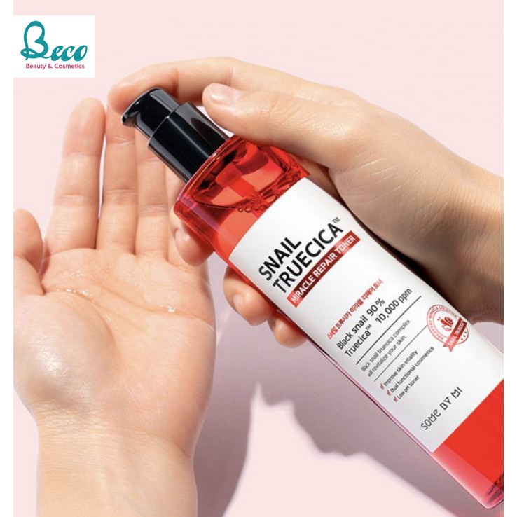 Nước hoa hồng Snail Truecica Miracle Repair Toner Some By Mi