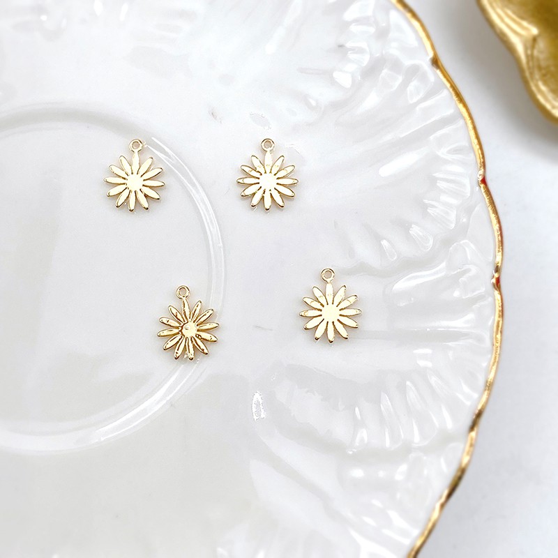 Phụ Kiện Làm Trang Sức Thủ Công Bằng Đồng Mạ Vàng 18k Phong Cách Nhật Bản