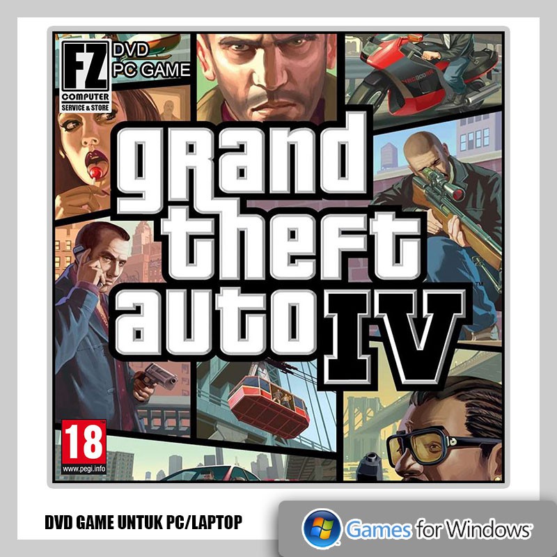 Máy Chơi Game Gta 4 (Grand Theft Auto Iv) Dvd Pc / Laptop