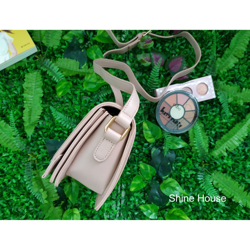Túi Đeo Thời Trang Phối Da Phong Cách Hàn Quốc - Shine House