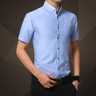 Áo Sơ Mi Cotton Oxford Tay Ngắn Plus Size Thời Trang Công Sở Cho Nam Giới