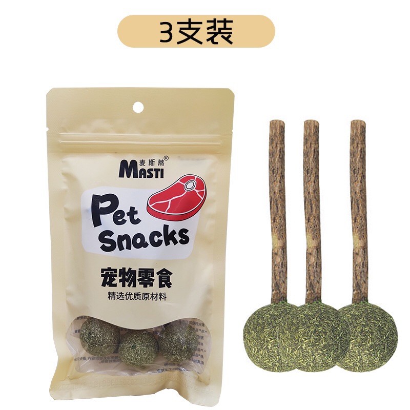 Cỏ Mèo, Catnip, Cỏ Bạc Hà, Kẹo Mút Cỏ Mèo Pet Snack