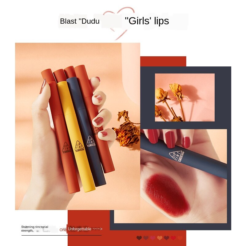 Son Môi Chống Nước Không Phai Không Dính Ly Màu Sắc Thời Trang