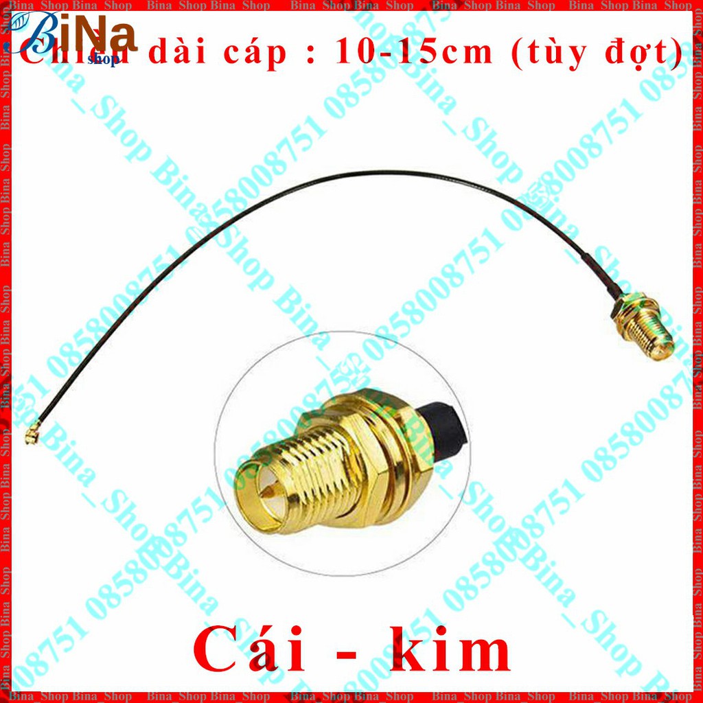 Anten Wifi 3dbi băng tần 2.4Ghz (cáp SMA mua riêng)