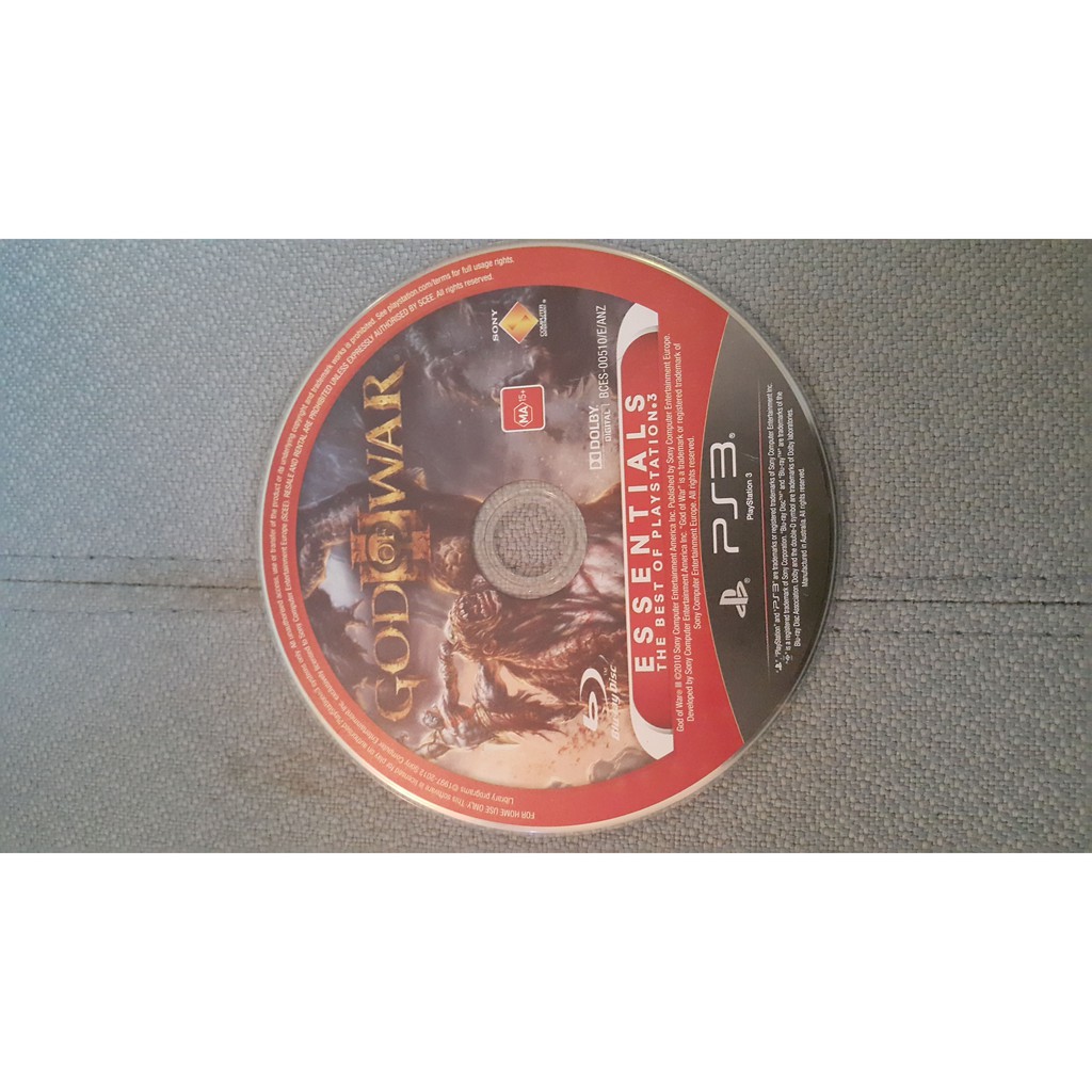 Đĩa game PS3 God of War 3 không có hộp