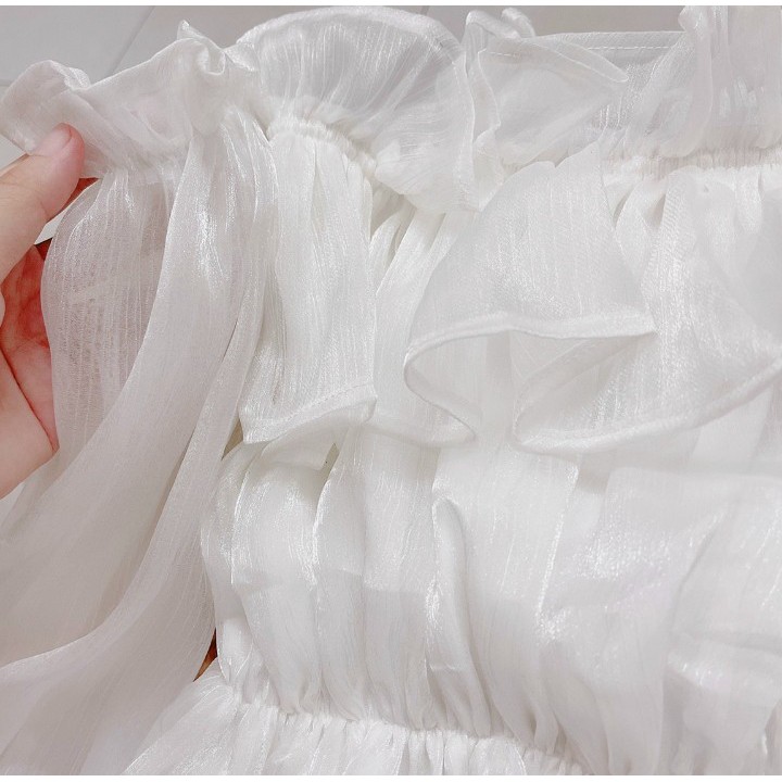 Đầm bẹt vai chất vải Tơ Gân Cam Kết Hàng Y Hình Chính Chủ ( Size dưới 53kg )