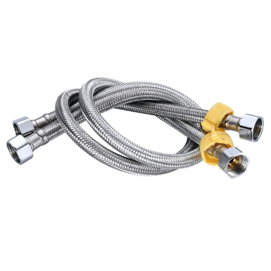 Dây cấp inox 2 đầu ống dùng cho bình nóng lạnh, vòi 2 lỗ - giá 1 dây cấp