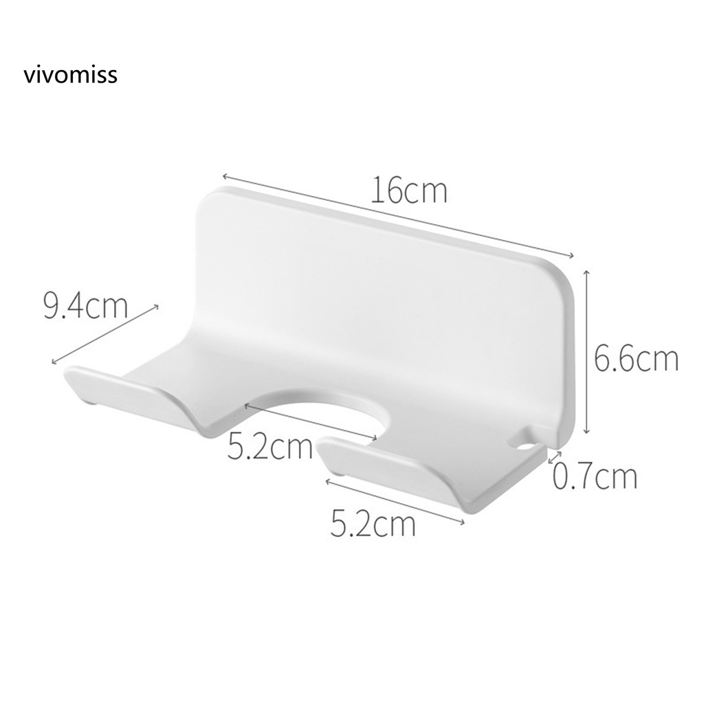 [VM] Practical Hair Dryer Holder Multipurpose Hair Dryer Organizer Holder Bathroom Gadget No Traces for Home