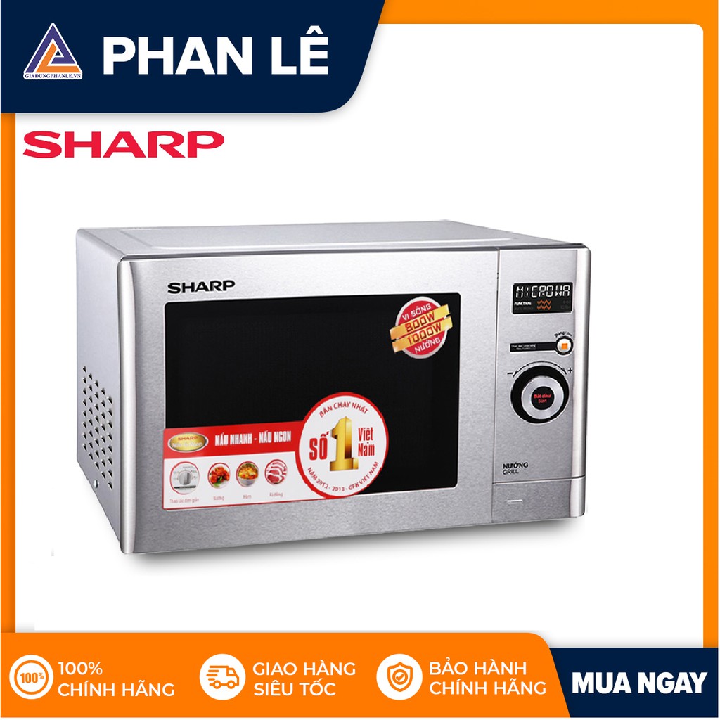 Lò vi sóng điện tử có nướng Sharp R-G623VN(ST)