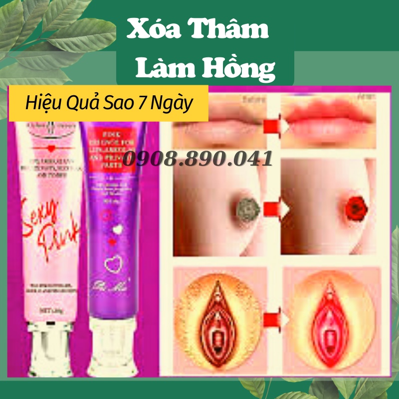 Serum Kem Làm Hồng Vùng Kín Làm Hồng Nhũ Hoa Xóa Thâm Môi Pei Mei Sexy Pink Bioaqua 30g