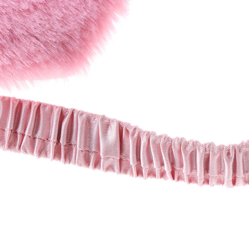 Miếng bịt mắt ngủ bằng lông thỏ giả mềm mại nhiều màu sắc tuỳ chọn