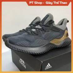 [FreeShip+Giá Hủy Diệt] Giầy Alphabounce xịn sò Full phụ kiện, Giày Sneaker Alphabounce đen vàng , Hót trend