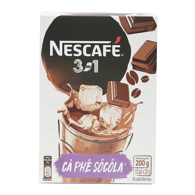 Nescafe 3 in1 vị Socola (10 gói x 20g)