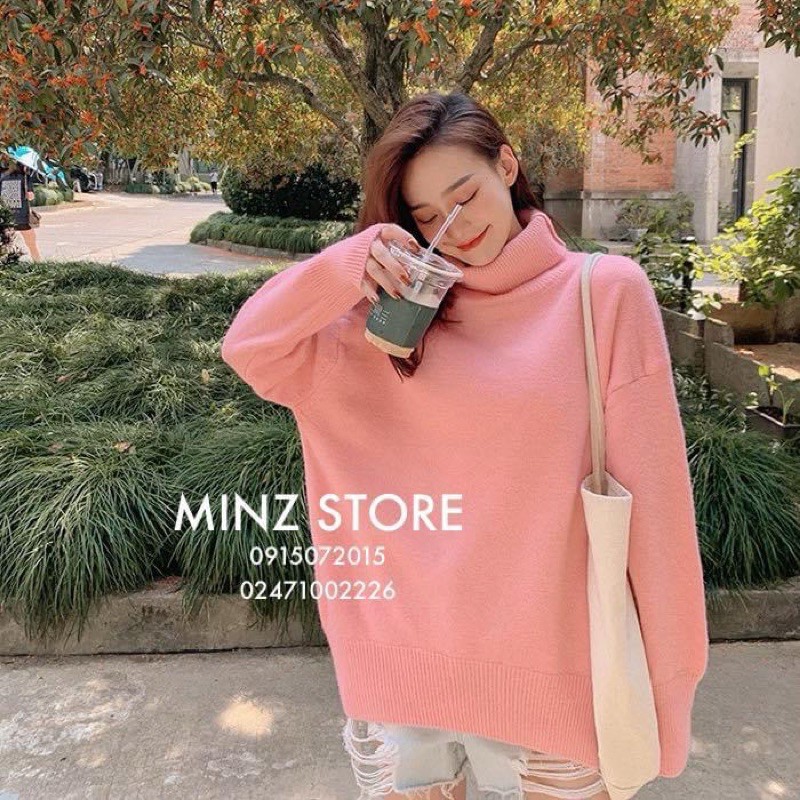 [Mã WARUN27 giảm 12k đơn 99k] ANU0007 - ÁO LEN DẠ NỮ CỔ LỌ | BigBuy360 - bigbuy360.vn