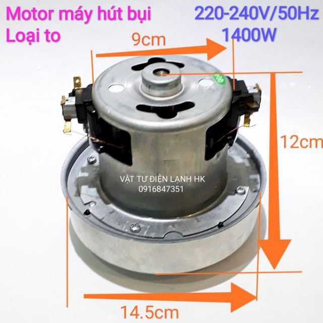 yenoanh HSGD [Hàng mới 100% dây đồng] Motor động cơ máy hút bụi đa năng - Mô tơ các size cỡ 44