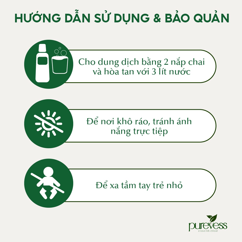 Bình xịt phòng tinh dầu Purevess hương bạc hà lục giúp thư giãn, thơm phòng đuổi muỗi dung tích 50ml, 100ml, 200ml