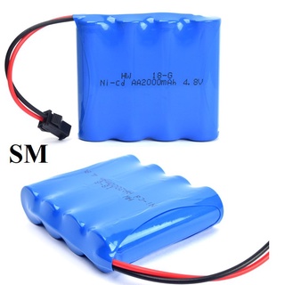 Pin sạc Ni-cd 4.8v 2000mah cổng nối SM cho xe mô hình điều khiển từ xa