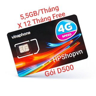 SIM VINAPHONE D500 TRỌN GÓI 12 THÁNG