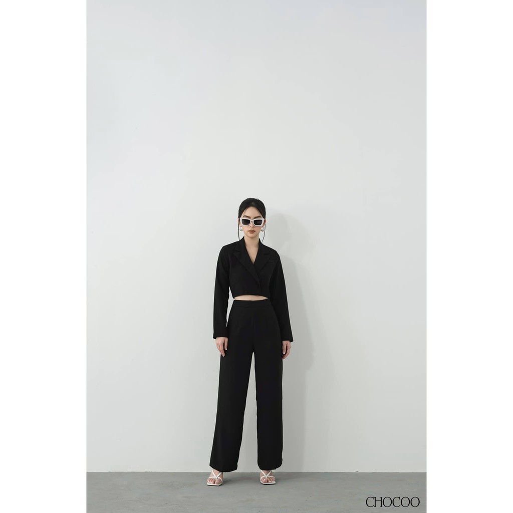 Áo vest nữ CHOCOO Tophie Crop Blazer dáng ngắn croptop thiết kế cao cấp tôn dáng sang chảnh quý phái thanh lịch