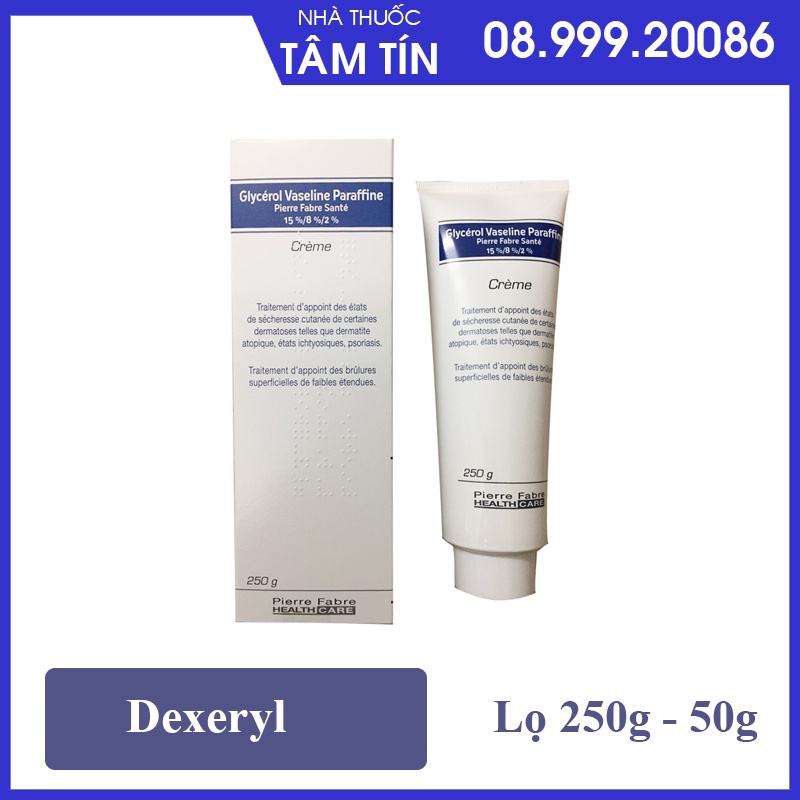 Kem nẻ dưỡng ẩm Dexeryl Creme, Pháp (50g+250g) chữa trị da nứt nẻ, chàm sữa, mẩn ngứa rôm sảy cho trẻ sơ sinh, người lớn