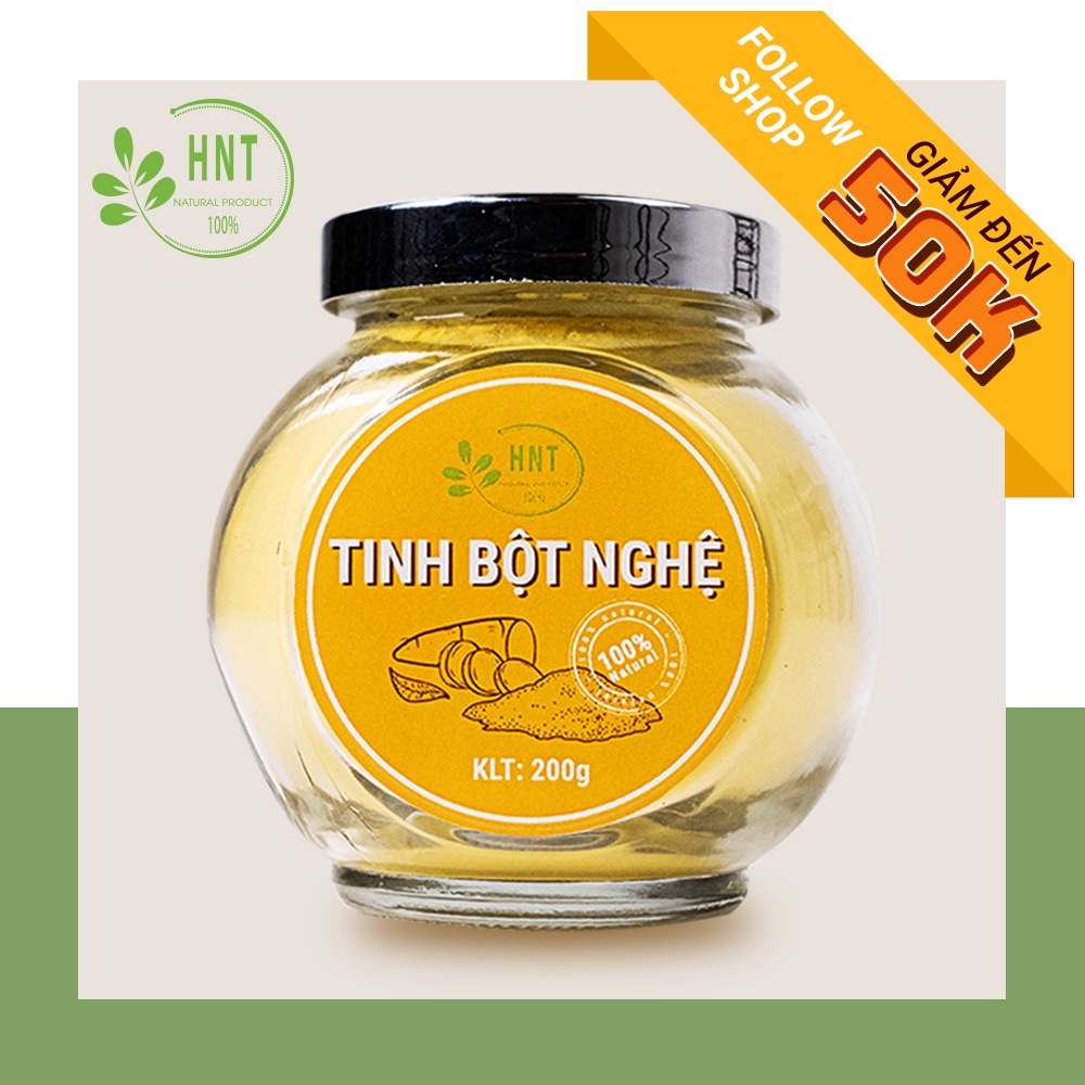 Tinh bột nghệ cao cấp HNT NATURAL PRODUCT TBN200G