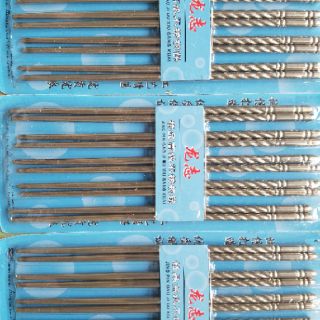 Vĩ 5 đôi đũa inox