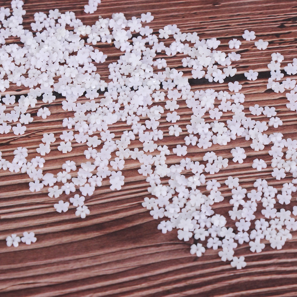 [Hàng mới về] Set 100 / 500 hạt nhựa resin mini hình hoa dễ thương trang trí móng tay
