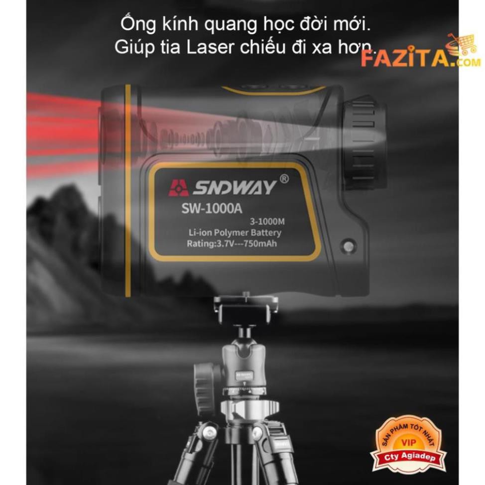 Ống nhòm Laser đo khoảng cách, góc, vận tốc Xây dựng, chơi Golf Hàng hiệu SNDWAY- AGD