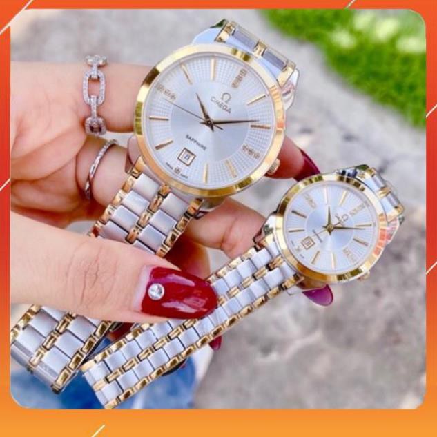 [Siêu Phẩm] Đồng hồ Nam (nữ) OMEGA-802 dây đúc mặt chống xước, chống nước cực tốt