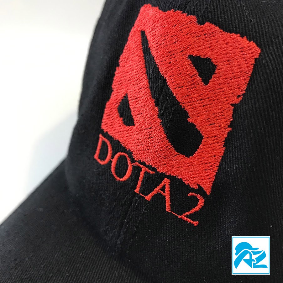 Nón kết màu đen thêu logo Game Dota 2 - Mũ lưỡi trai Kaki213