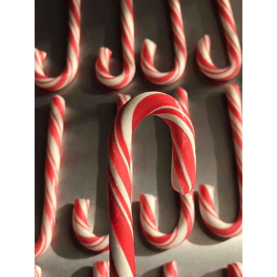Kẹo baton gậy noel hand made 12cm