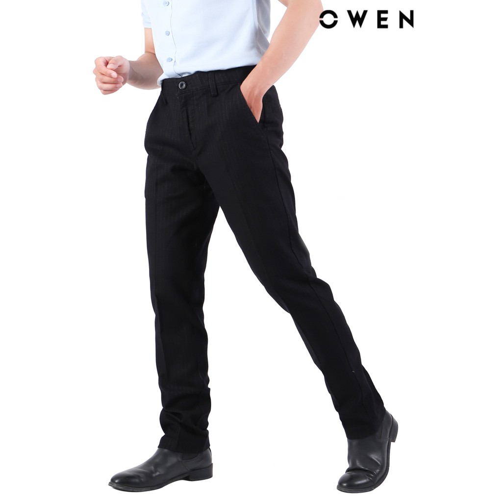 Quần khaki nam OWEN Regularfit - QK181022-BLK