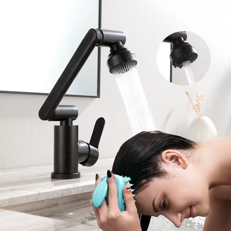 Vòi Nước Nóng Lạnh Xoay Được Hình Mèo May Mắn Xoay Được Thông Dụng Cho Nhà Tắm/Nhà Bếp