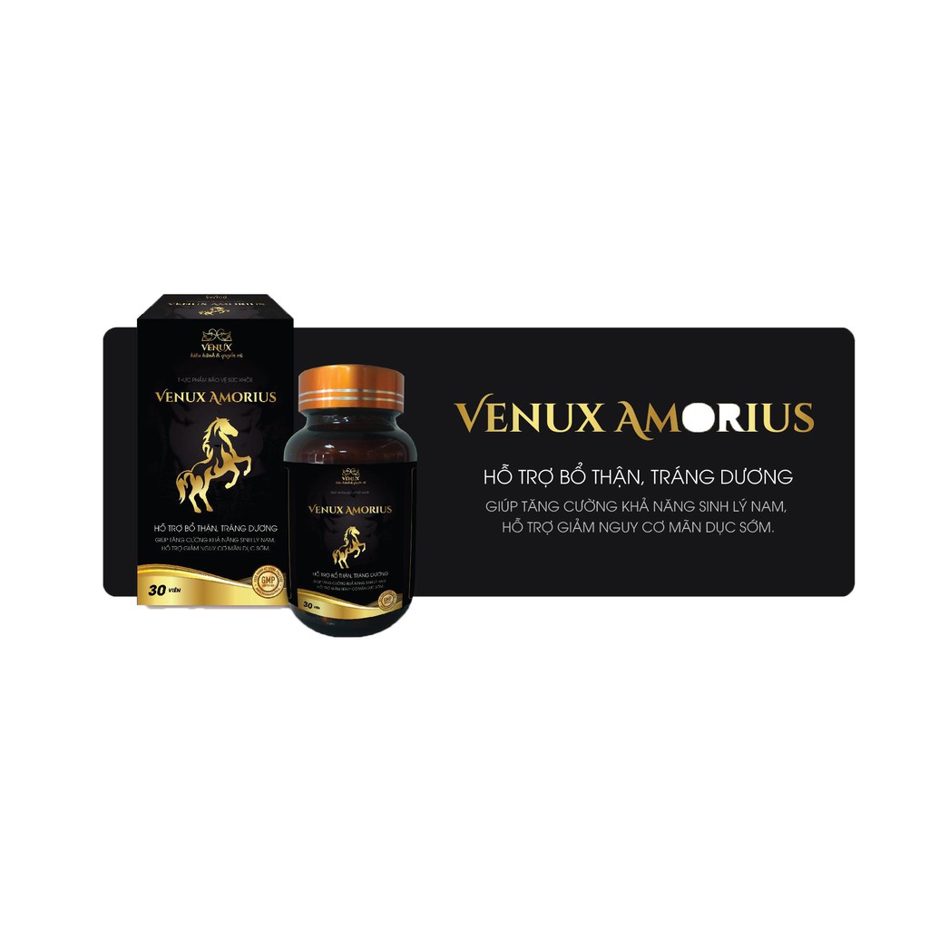 Viên Uống Dành Cho Phái Mạnh Bổ Thận Tăng Cường Sức Mạnh Thời Gian Cậu Nhỏ Venux Amorius | BigBuy360 - bigbuy360.vn