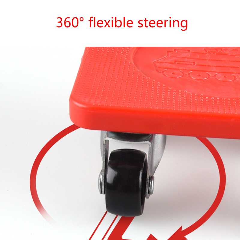 Ròng Rọc Vận Chuyển Nội Thất 4 Bánh Lăn Xoay 360 Độ Kèm 1 Thanh Trượt