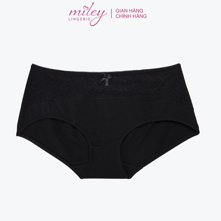 Quần Lót Nữ Cotton Lưng Cao Miley Lingerie FCM0100- Màu Đen