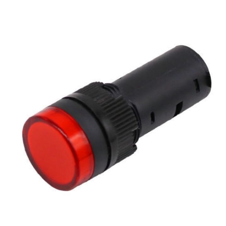 Đèn led báo pha 220vac phi 16mm AD16-16C màu đỏ, vàng, xanh lá gắn tủ điện | BigBuy360 - bigbuy360.vn
