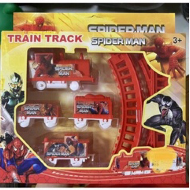 Bộ đường ray xe lửa Mèo Kitty ,elsa, thomas,spiderman,thor,captain