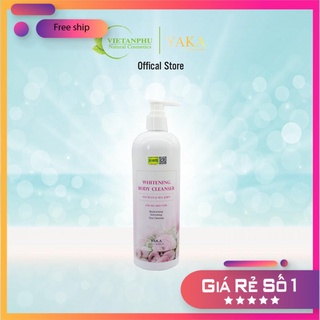 Sữa tắm dưỡng trắng da và nâng tone tức thì yaka hàn quốc 500ml whitening body cleanser chính hãng