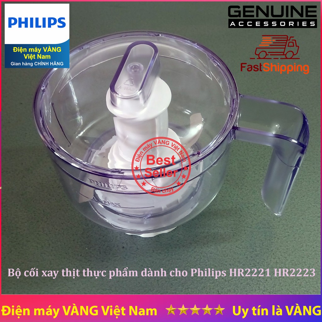 Bộ cối xay thịt xay rau máy xay sinh tố Philips HR2221 HR2223