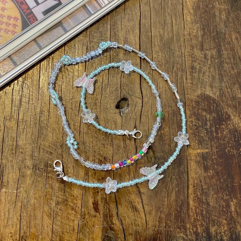 Mask chains hoa xanh