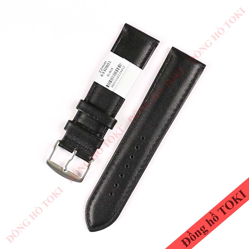 Dây da đồng hồ ZRC Pháp dòng SCREEN da bê màu đen