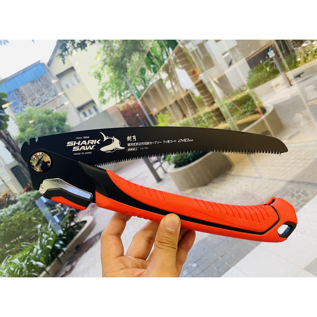 Cưa Tre Lưỡi Cong Takagi Shark Saw FC240B - Phủ Flo | Lưỡi Cưa Đều Mịn | Thép Cacbon SK85, Có Lưỡi Thay Thế