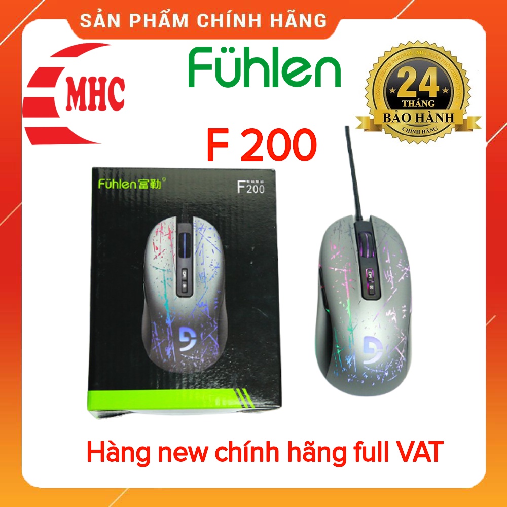 Chuột chơi game Fuhlen F200 chính hãng full box bảo hành 2 năm