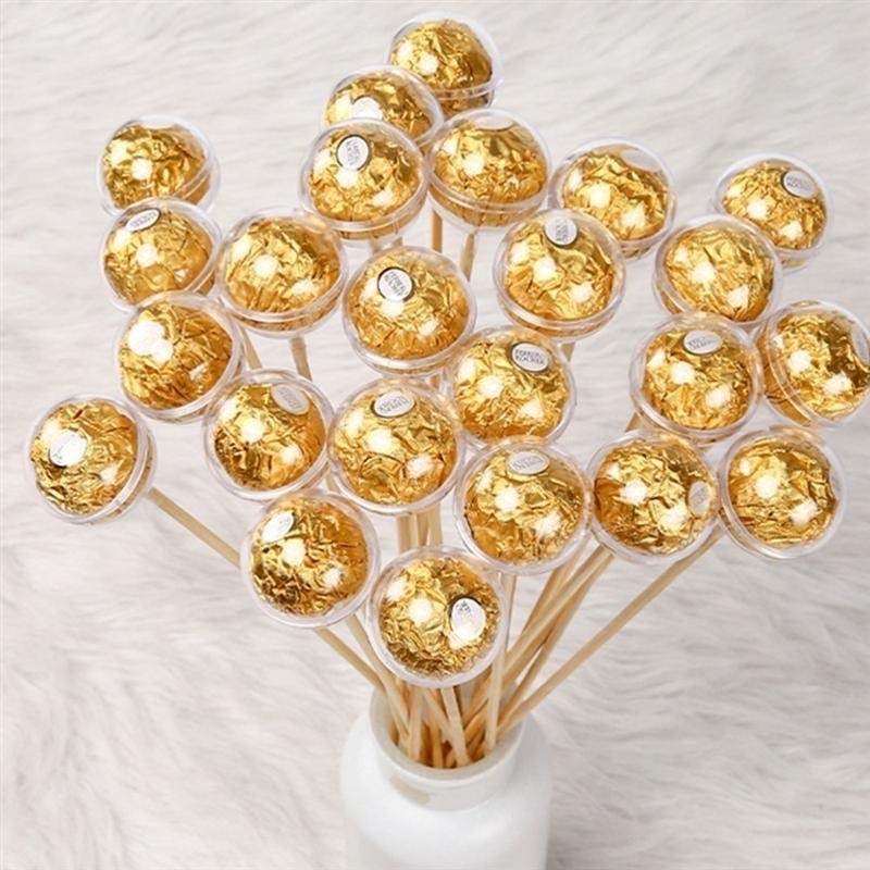 Bộ 10 Hộp Đựng Kẹo Sô Cô La/ Socola Bằng Acrylic Trong Suốt Độc Đáo DIY